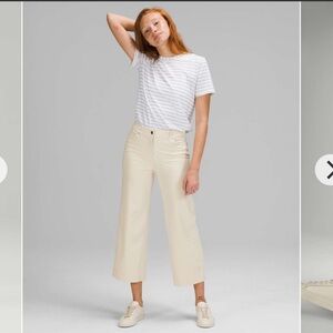 Lululemon City Sleek 5 Pocket Wide-Leg High Rise 7/8 Length Pant